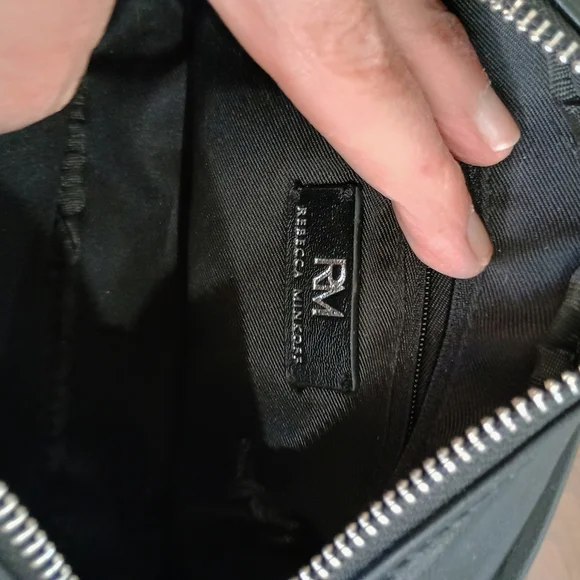 Rebecca Minkoff Black Quilted Crossbody Bag - Picture 7 of 8